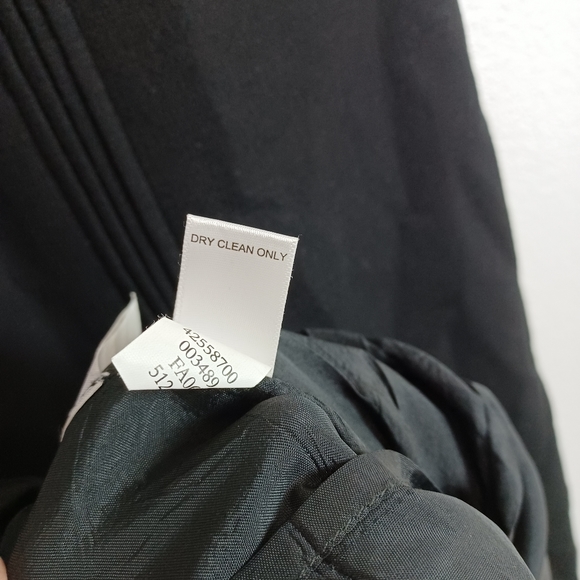 ALLEGORY Wool V Neck Pleated Black Dress Women’s Size 6 - Picture 12 of 16